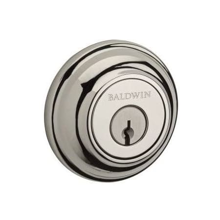 Baldwin DCTRD260 Reserve Double Cylinder Traditional Round Deadbolt Bright Chrome Finish 