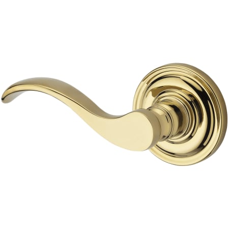 A large image of the Baldwin HD.CUR.L.TRR Lifetime Polished Brass