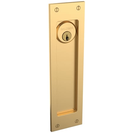 A large image of the Baldwin PD005.ENTR Lifetime Satin Brass