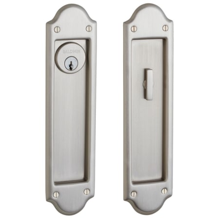 A large image of the Baldwin PD016.ENTR Lifetime Satin Nickel