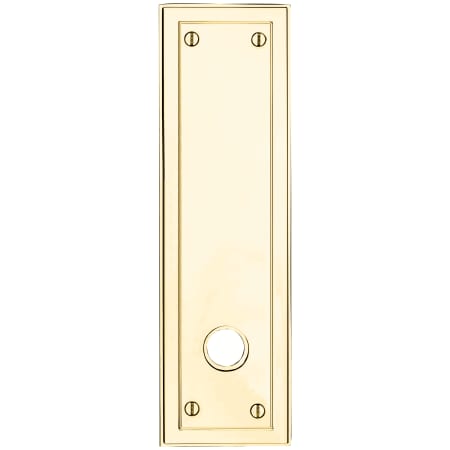 A large image of the Baldwin R051.PV Lifetime Polished Brass