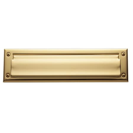 A large image of the Baldwin 0012 Lifetime Polished Brass