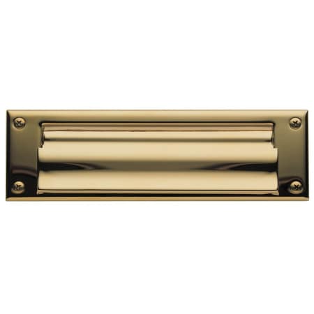 A large image of the Baldwin 0015 Lifetime Polished Brass