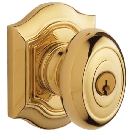 A large image of the Baldwin 5238.ENTR Lifetime Polished Brass