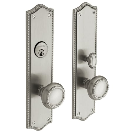 A large image of the Baldwin 6554.ENTR Lifetime Satin Nickel