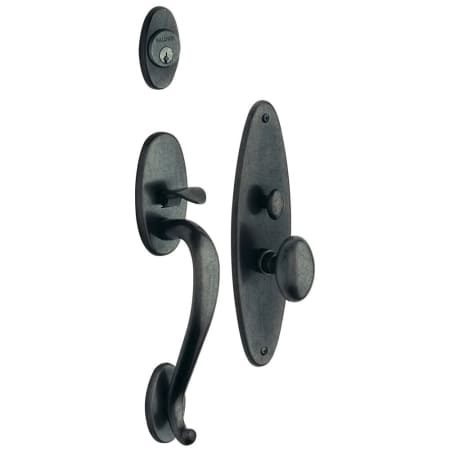 A large image of the Baldwin 6560.DBLC Distressed Oil Rubbed Bronze
