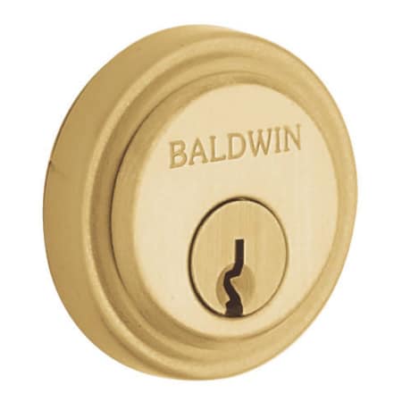 A large image of the Baldwin 6757 Satin Brass and Brown