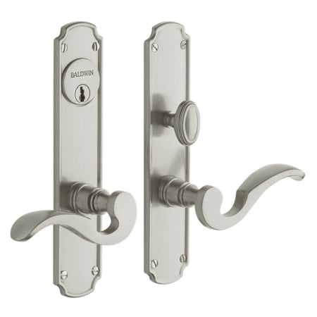 A large image of the Baldwin 6942.ENTR Lifetime Satin Nickel