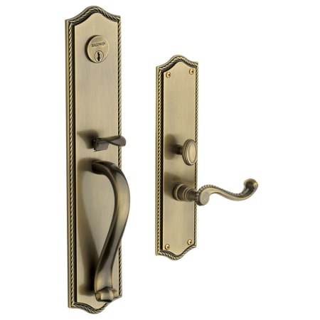 A large image of the Baldwin 6963.LENT Satin Brass and Black