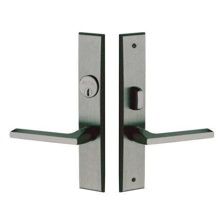 Baldwin 6974151DBLC Antique Nickel Lakeshore Lever Double Cylinder Mortise Handleset Trim Set ...