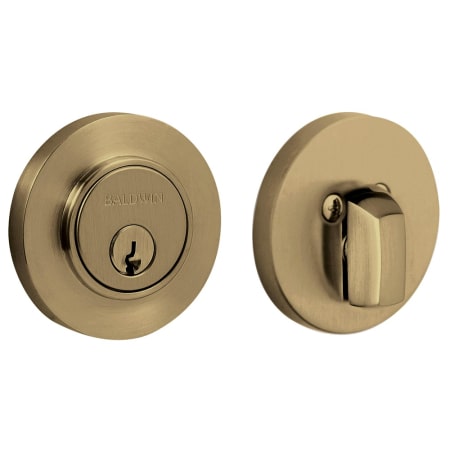 A large image of the Baldwin 8244 Satin Brass and Black