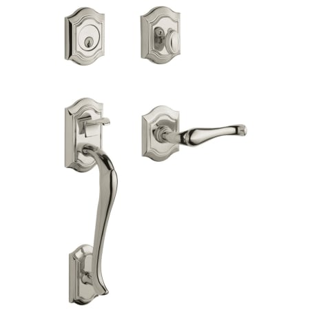 A large image of the Baldwin 85327.RENT Lifetime Polished Nickel