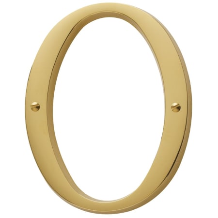 A large image of the Baldwin 90670 Lifetime Polished Brass