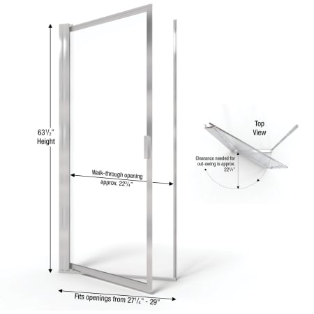 A large image of the Basco A001-5CL Basco-A001-5CL-Dimensions