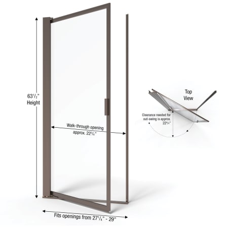 A large image of the Basco A001-5CL Basco-A001-5CL-Dimensions