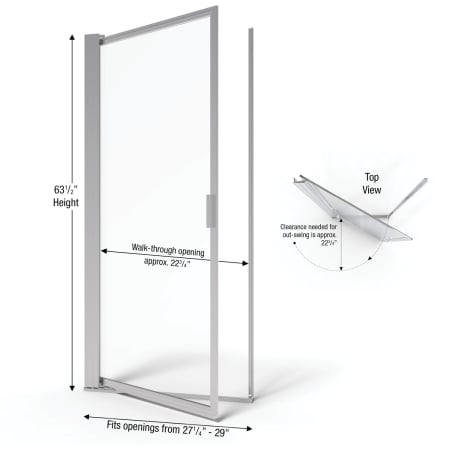 A large image of the Basco A001-5CL Basco-A001-5CL-Dimensions