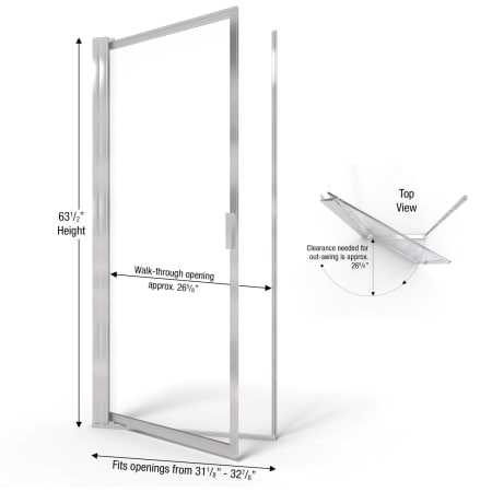 A large image of the Basco A001-8OB Basco-A001-8OB-Dimensions