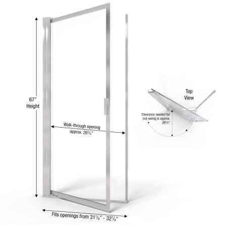 A large image of the Basco A002-7CL Basco-A002-7CL-Dimensions