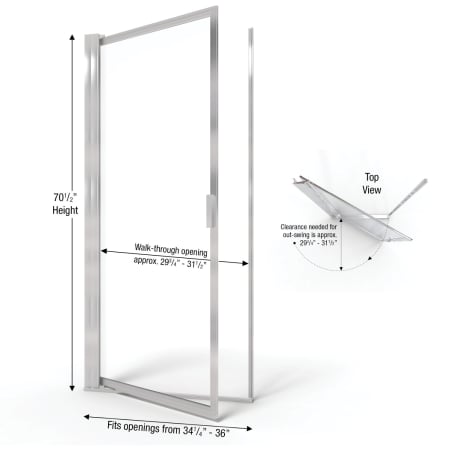 A large image of the Basco A005-12CL Basco-A005-12CL-Dimensions