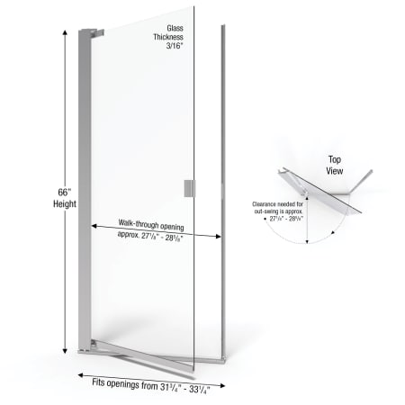 A large image of the Basco A0063-6OB Basco-A0063-6OB-Dimensions