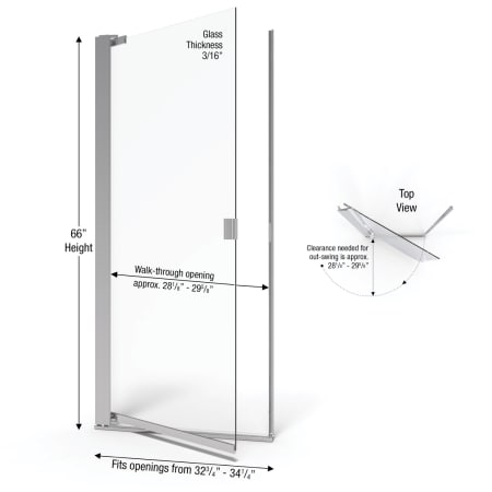 A large image of the Basco A0063-7CL Basco-A0063-7CL-Dimensions