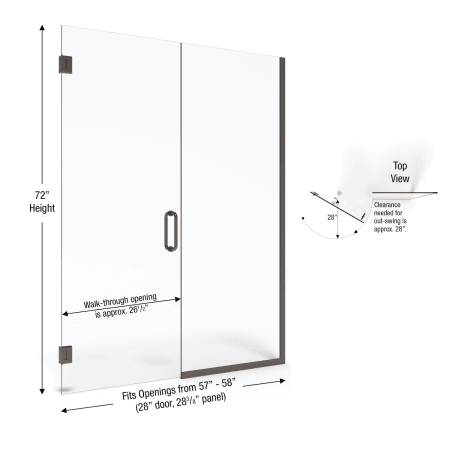 A large image of the Basco CELA-935-58-72CL Basco-CELA-935-58-72CL-Dimension Image