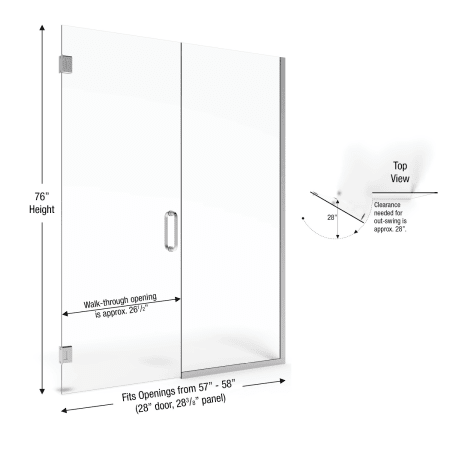 A large image of the Basco CELA-935-58-76CL Basco-CELA-935-58-76CL-Dimension Image