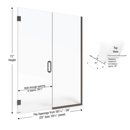 A large image of the Basco CELA-935-59-72XP Basco-CELA-935-59-72XP-Dimension Image