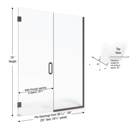 A large image of the Basco CELA-935-59-76XP Basco-CELA-935-59-76XP-Dimension Image