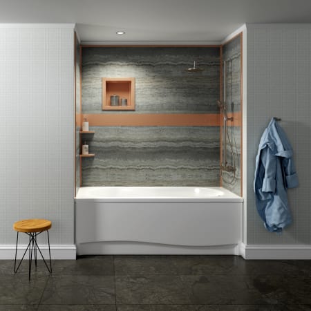 A large image of the Bella CORE PBBDSKT Silver Travertine