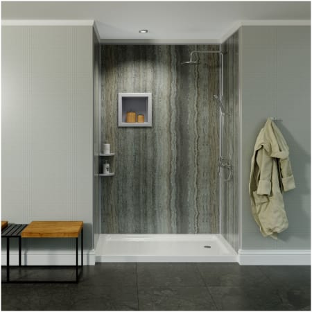A large image of the Bella CORE PGKT484848 Silver Travertine