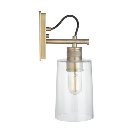Bellevue CA9D319A AD Aged Brass Single Light 14 quot Tall Bathroom Sconce