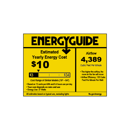 A large image of the Bellevue FCFA8086 Energy Guide