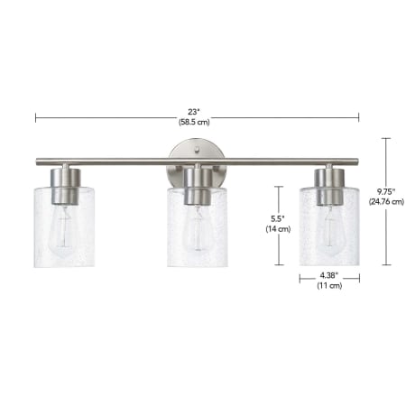 A large image of the Bellevue GBF13025 Dimensions