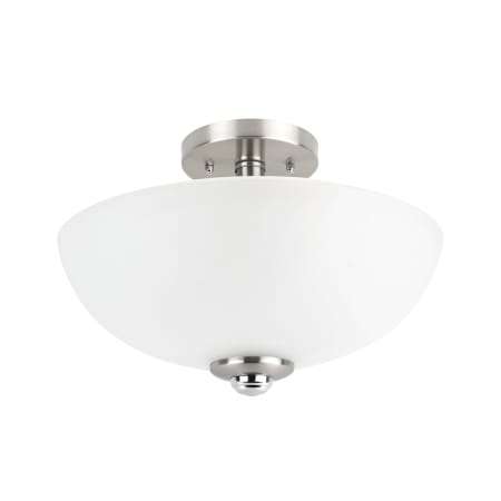 A large image of the Bellevue GECF38049 Brushed Nickel / Chrome