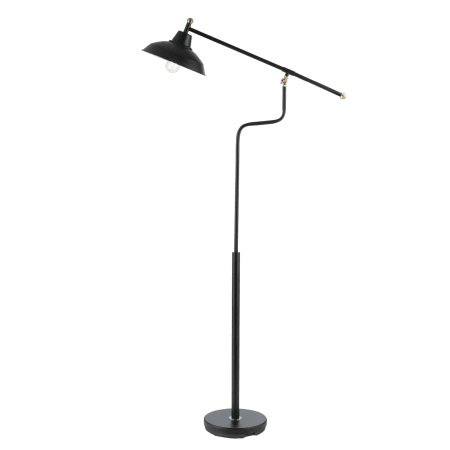 Bellevue GLMP39341 A large image of the Bellevue GLMP39341 Matte Black / Antique Brass