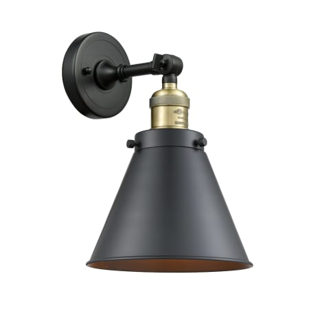 A large image of the Bellevue INBF23100 Black / Antique Brass