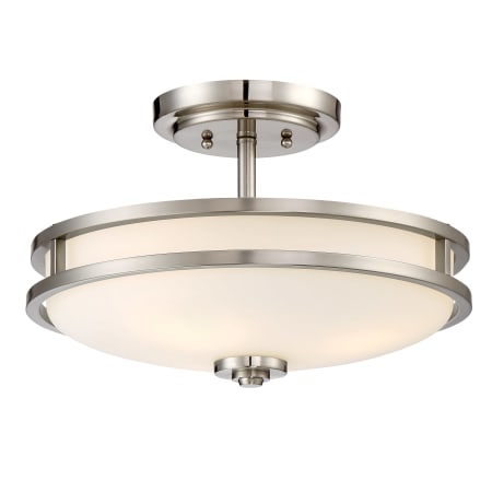 A large image of the Bellevue QZCF4399 Brushed Nickel