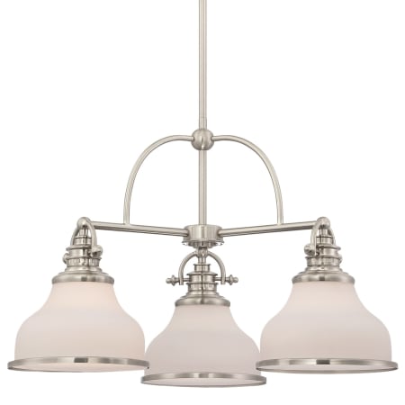 A large image of the Bellevue QZCH1849 Brushed Nickel