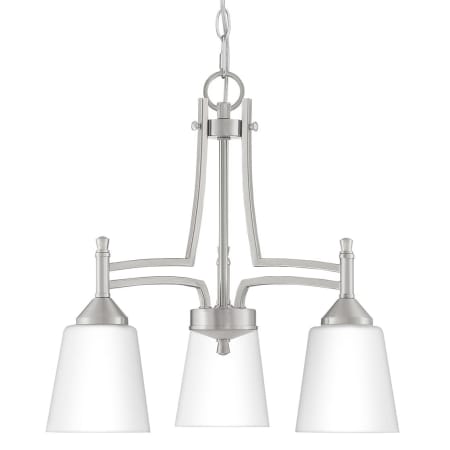 A large image of the Bellevue QZCH9491 Brushed Nickel