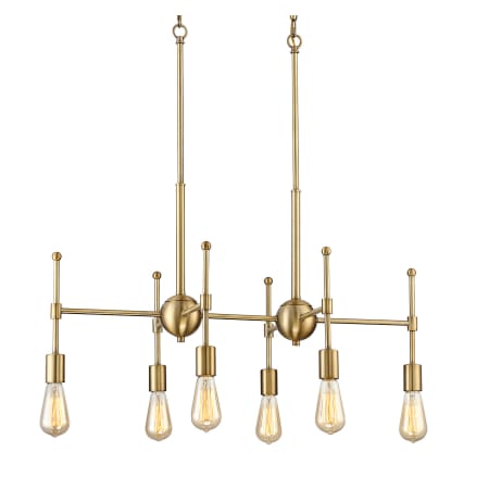 A large image of the Bellevue SH10015 Natural Brass