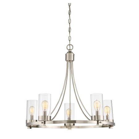 A large image of the Bellevue SH10018 Brushed Nickel