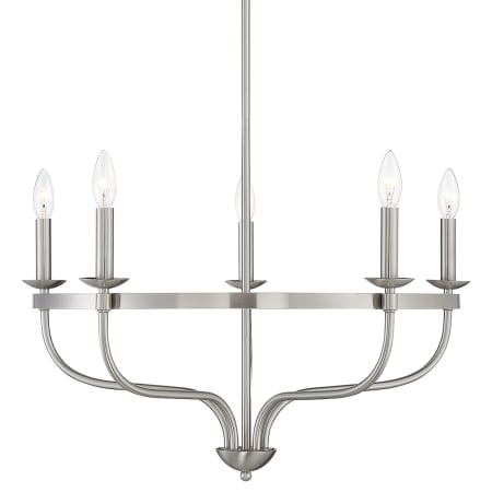 A large image of the Bellevue SH10087 Brushed Nickel