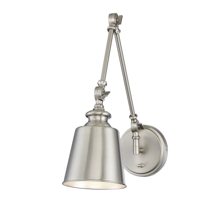 A large image of the Bellevue SH90089 Brushed Nickel
