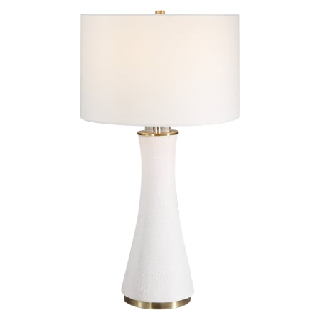 A large image of the Bellevue ULMP25431 Matte White / Brushed Brass