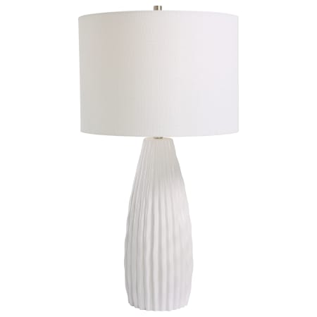 A large image of the Bellevue ULMP58964 Satin White / Brushed Nickel
