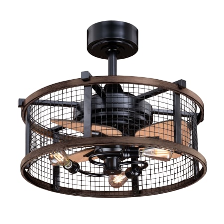A large image of the Bellevue VXCFA49914 Oil Rubbed Bronze / Burnished Teak