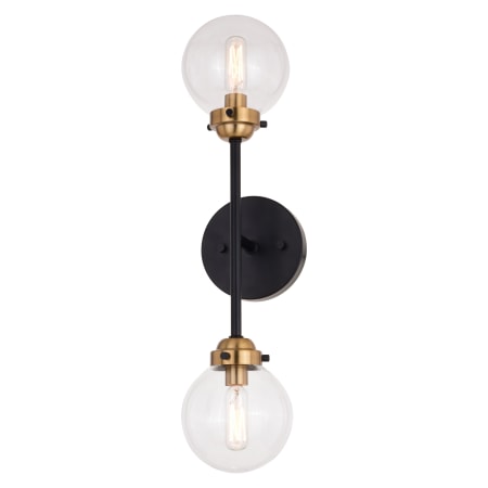 A large image of the Bellevue VXWS49523 Muted Brass / Oil Rubbed Bronze