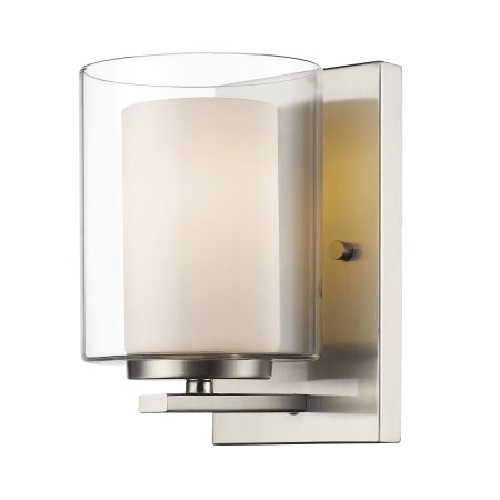 A large image of the Bellevue ZBF73686 Brushed Nickel