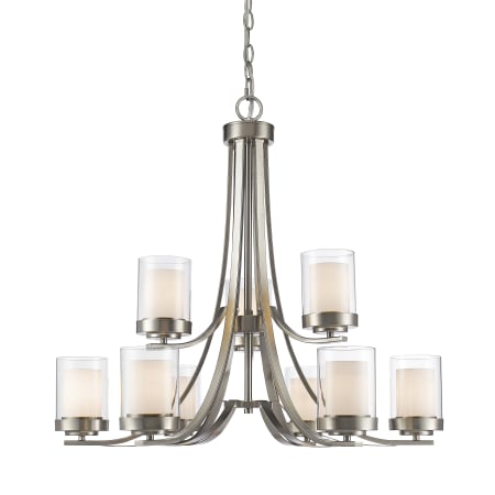 A large image of the Bellevue ZCH74741 Brushed Nickel